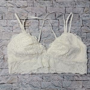 Beautiful Aerie Ivory Bralette Ladies Woman Large